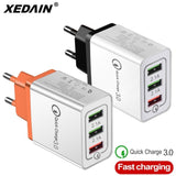 Universal 18 W USB Quick charge 3.0 5V 3A for iphone 6 7 8 EU/US Plug Mobile Phone Fast charger charging for Samsug s8 s9 Huawei