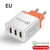 Universal 18 W USB Quick charge 3.0 5V 3A for iphone 6 7 8 EU/US Plug Mobile Phone Fast charger charging for Samsug s8 s9 Huawei