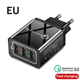 Universal 18 W USB Quick charge 3.0 5V 3A for iphone 6 7 8 EU/US Plug Mobile Phone Fast charger charging for Samsug s8 s9 Huawei
