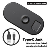 Baseus Wireless Charger For iPhone X XS MAX XR 8 Fast Wireless Full load 3 in 1 Charging Pad for Airpods 2019 Apple Watch 4 3 2