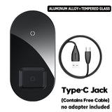 Baseus Wireless Charger For iPhone X XS MAX XR 8 Fast Wireless Full load 3 in 1 Charging Pad for Airpods 2019 Apple Watch 4 3 2