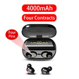 V11 TWS Bluetooth 5.0 Headphones Wireless Earphone 9D Stereo IPX7 Waterproof Earbuds With 4000mAh Charing Case LED Display Elair