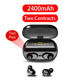 V11 TWS Bluetooth 5.0 Headphones Wireless Earphone 9D Stereo IPX7 Waterproof Earbuds With 4000mAh Charing Case LED Display Elair