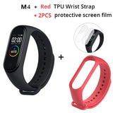RGLM M4 Smart Band Fitness Tracker Smart Band Wristband Monitor Blood Pressure Bluetooth Smartwatch Sport Watch PK M3 smartband