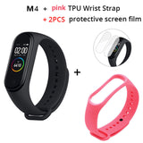 RGLM M4 Smart Band Fitness Tracker Smart Band Wristband Monitor Blood Pressure Bluetooth Smartwatch Sport Watch PK M3 smartband