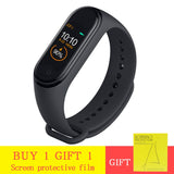 Doolnng Smart Watch men M4 Fitness Bracelet Bluetooth Heart rate Monitor Smart Watch Women Fitness Tracker SmartWatch
