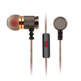 KZ Metal In-Ear Earphone High Quality HiFi Music Sport In-ear Headphone Earbud Auricular Good Bass Headset for phone for iphone