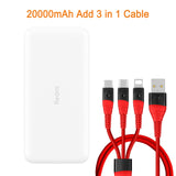 Newest Xiaomi Redmi Original Power Bank 20000mAh 18W Quick Charge 10000mAh Powerbank Fast Charging Portable Charger