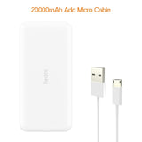 Newest Xiaomi Redmi Original Power Bank 20000mAh 18W Quick Charge 10000mAh Powerbank Fast Charging Portable Charger