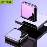 NATTHSWE Mini Power Bank 30000mAh For iPhone 7 Xiaomi Mi Powerbank Pover Bank Charger Dual Usb Ports External Battery Powerbank
