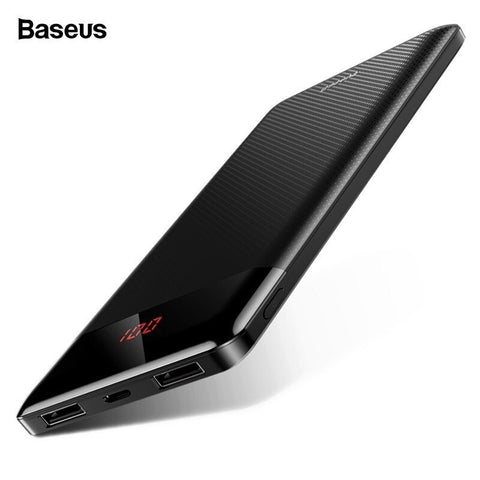 Baseus 10000mAh Power Bank Fast Charge Powerbank 10000 mAh Slim Poverbank Portable External Battery Charger For Xiaomi Mi iPhone