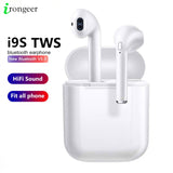 i9s tws Wireless Bluetooth 5.0 Earphone Mini Headphone Earbuds Sport Headset with Charging Box Mic For Huawei Xiami Smart Phone