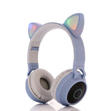 New Gaming LED Headphones Bluetooth 5.0 Young People Kids Headset for Phone PC Laptop Kids HeadphonesTF Card 3.5Mm Plug with Mic