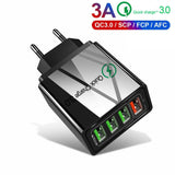 QC3.0 Quick Charge 3.0 4.0 USB Charger Mobile Phone Fast Charger For Samsung Xiaomi Huawei For iPhone11 8 7 Tablet Wall Adapter