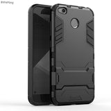 For Xiaomi Redmi 4X Case Shockproof Robot Armor Capa Hybrid Silicone Rubber Hard Phone Cover For Redmi 4X with Stand Kickstand