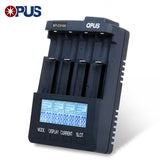 Opus BT-C3100 V2.2 Smart Universal Battery Charger 10860 Charger With 4 LCD Slots For 10440 14500 16340 18650 Battery EU Plug